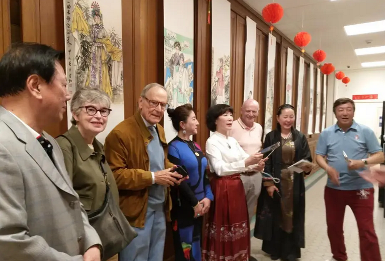 崔虹欧洲艺术展绽放布鲁塞尔，中欧建交五秩与孔子学院廿载共庆艺术华章